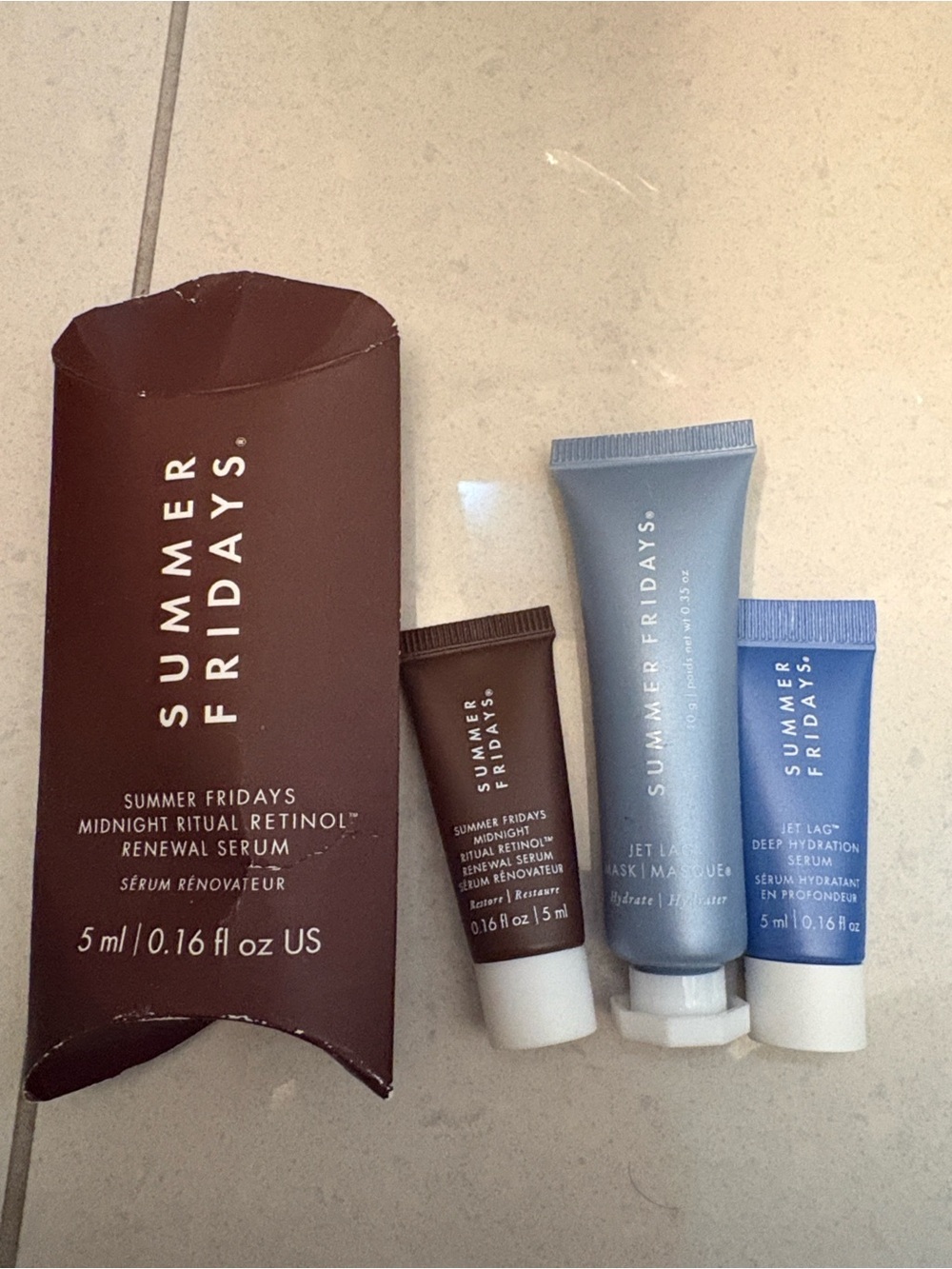 Summer Fridays Jet Lag Mask + Moisturizer + Serum